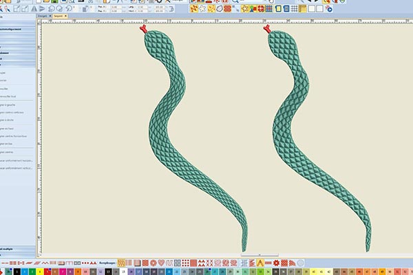 Effet élastique - Bernina Designer 8