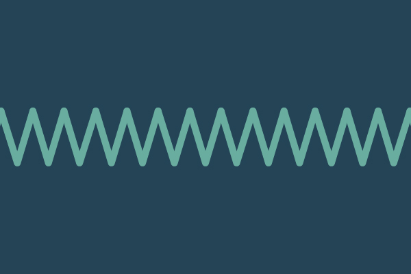 Points machine à coudre - Point zigzag