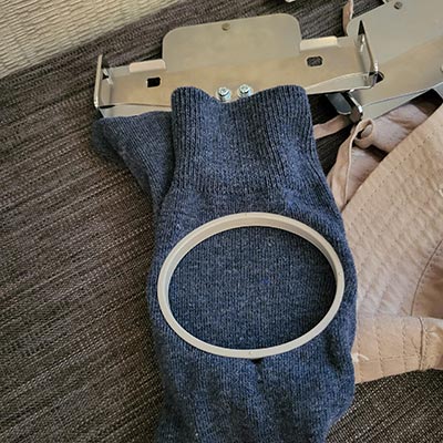 Cadre à broder rond pour brodeuse Brother PR