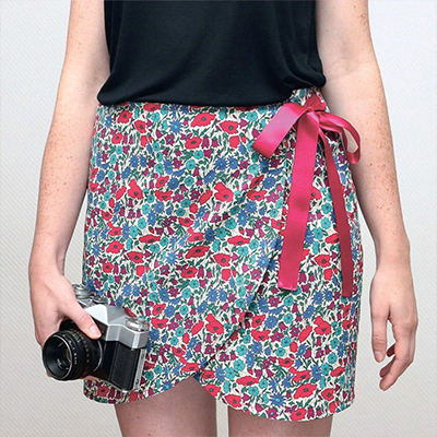 Coudre une jupe portefeuille