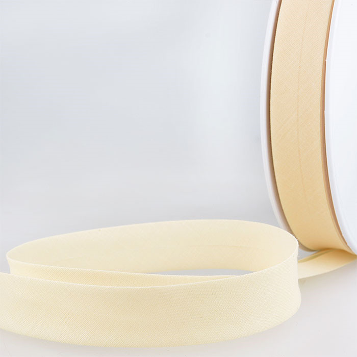 Biais étroit 20mm écru foncé au mètre Biais étroit 20mm écru foncé au mètre