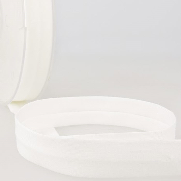 Biais replié jersey écru 20mm au mètre Biais replié jersey écru 20mm au mètre