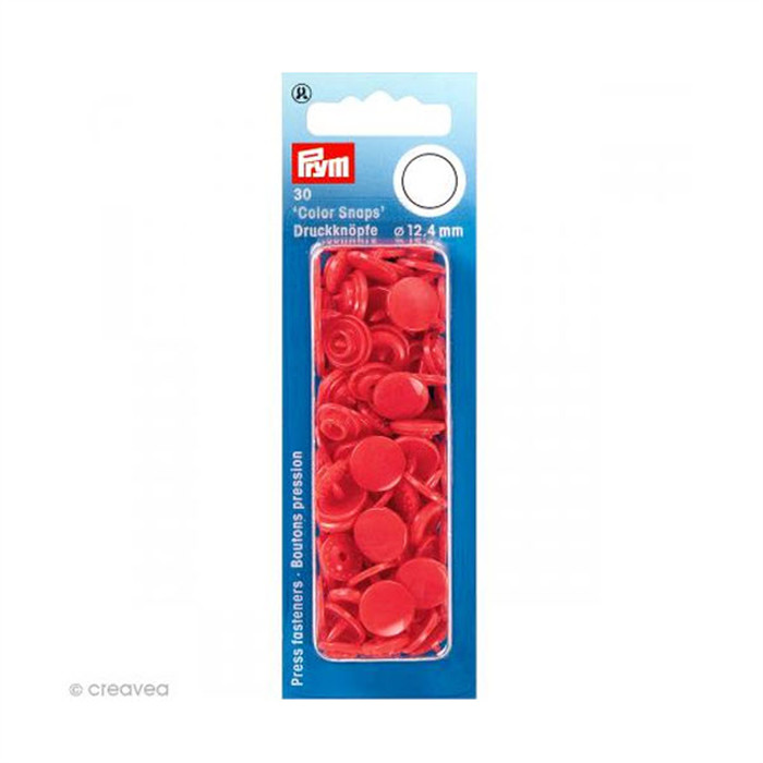 Bouton pression 12.4mm coquelicot Prym Bouton pression 12.4mm coquelicot Prym