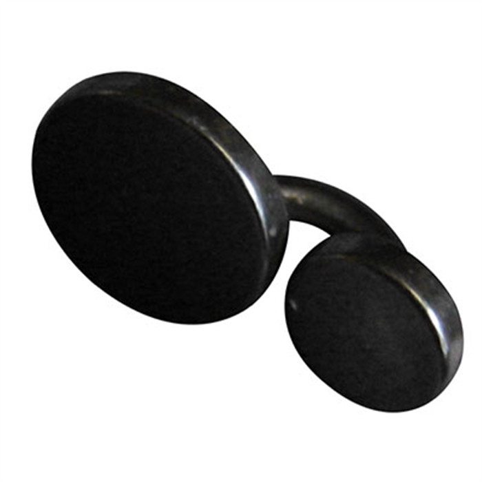 Bouton "raffiné" à coudre 15mm noir Bouton "raffiné" à coudre 15mm noir