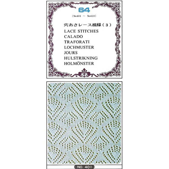 Cartes perforées machine à tricoter N°64 Cartes perforées machine à tricoter N°64