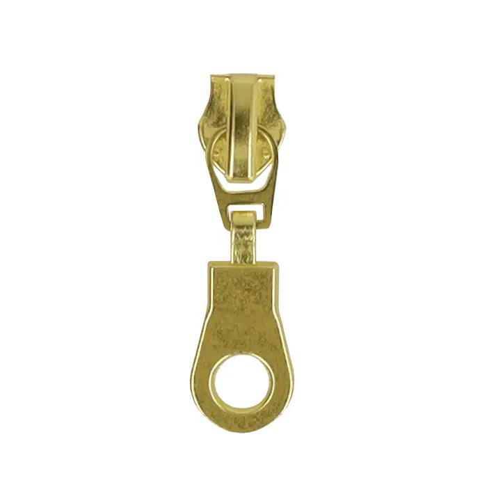 Curseur spiral métal tirette dorée Curseur spiral métal tirette dorée