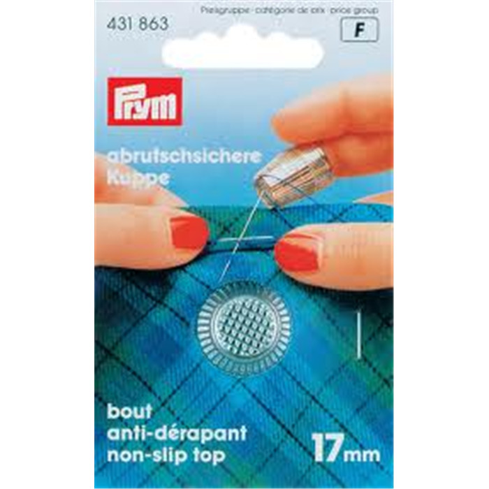 Dé 17mm bout antidérapant Prym Dé 17mm bout antidérapant Prym