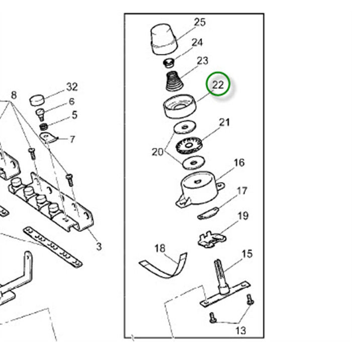 Disque pression tension supérieur PR/VR Disque pression tension supérieur PR/VR