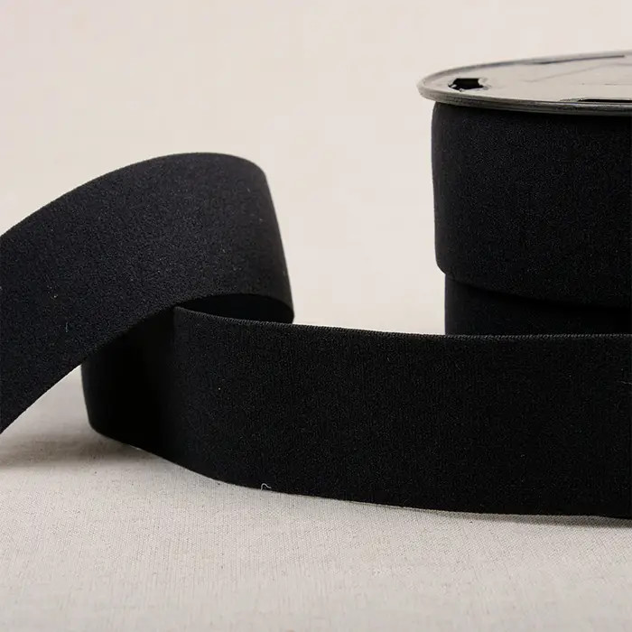 Elastique doux 40mm noir au mètre Elastique doux 40mm noir au mètre