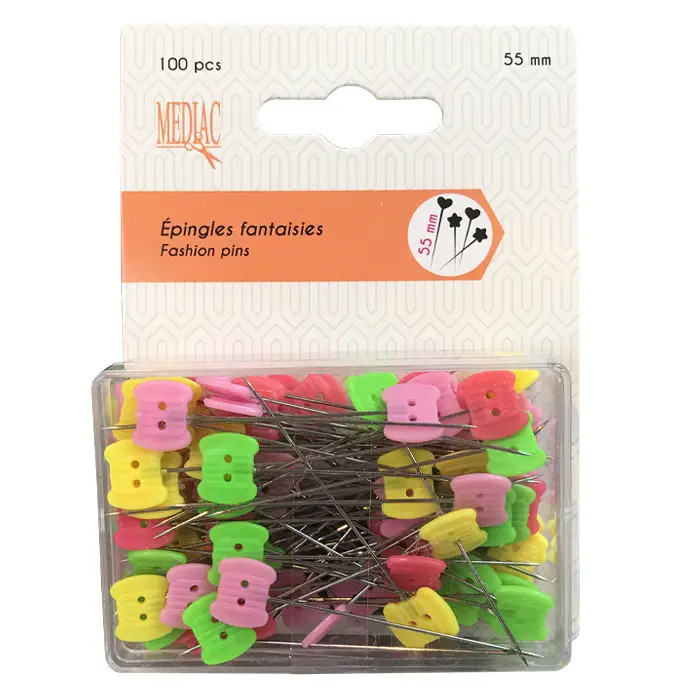 Épingles fantaisie Bobine (100 pièces) Épingles fantaisie Bobine (100 pièces)