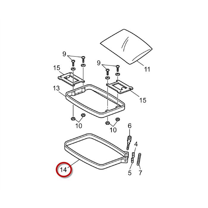 Extérieur cadre à broder 180x130mm PR/VR Extérieur cadre à broder 180x130mm PR/VR