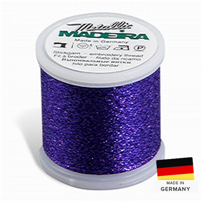 Fil à broder Madeira Metallic 012 Purple Fil à broder Madeira Metallic 012 Purple