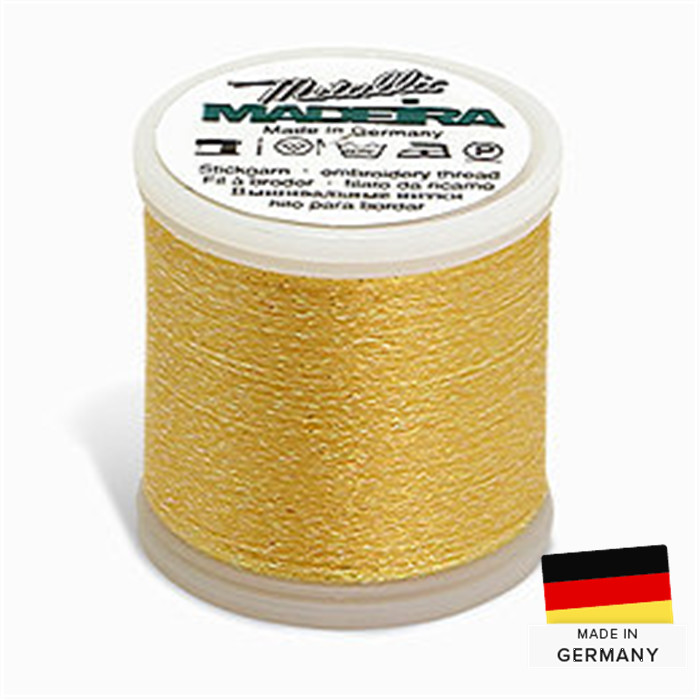 Fil à broder Madeira Metallic 303 Pale Yellow Fil à broder Madeira Metallic 303 Pale Yellow