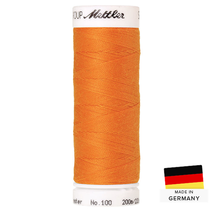 Fil à coudre Mettler Seralon Polyester 200m 0122 mandarine Fil à coudre Mettler Seralon Polyester 200m 0122 mandarine