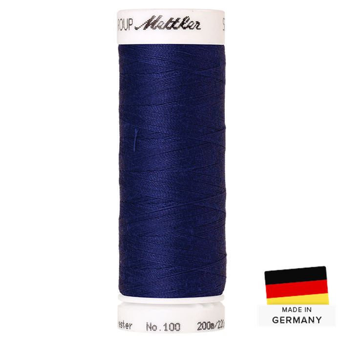 Fil à coudre Mettler Seralon Polyester 200m 1078 bleu marine Fil à coudre Mettler Seralon Polyester 200m 1078 bleu marine
