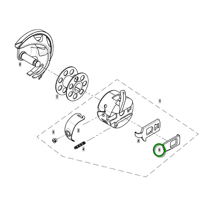 Loquet de logement canette supérieur CB Loquet de logement canette supérieur CB