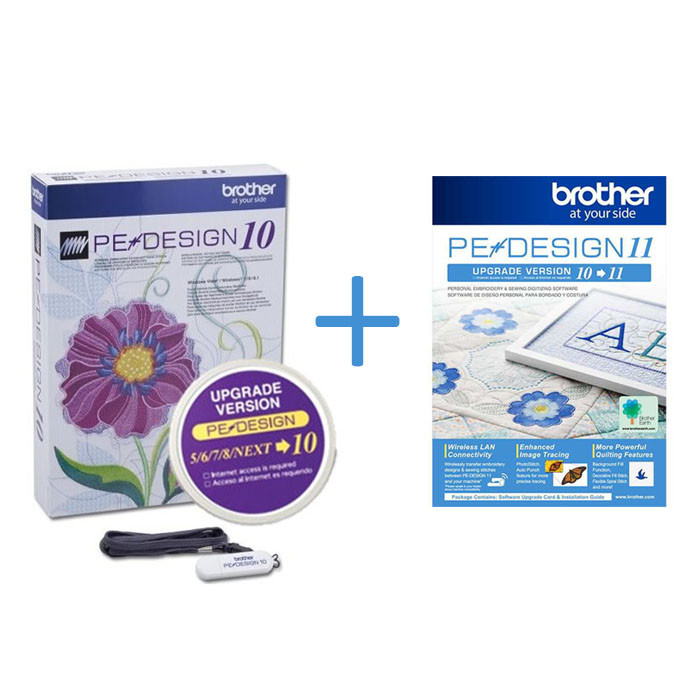 Mise à jour logiciel de broderie Pe-Design 5,6,7,8,9 vers 11 Mise à jour logiciel de broderie Pe-Design 5,6,7,8,9 vers 11