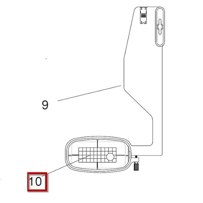 Patron cadre à broder 100x40mm "FA10" Janome Patron cadre à broder 100x40mm "FA10" Janome