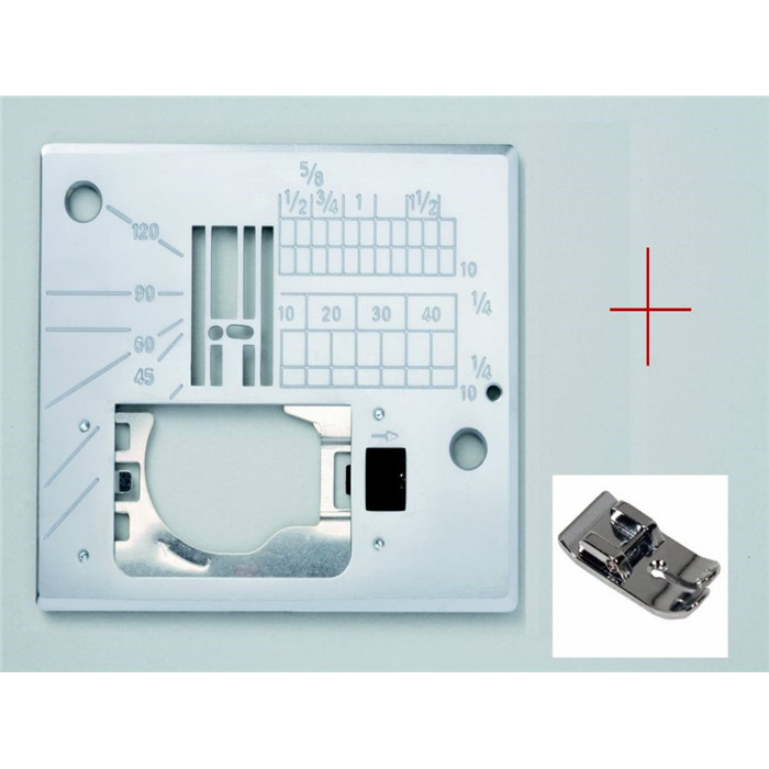 Pied et plaque pour point droit Janome / Elna Pied et plaque pour point droit Janome / Elna