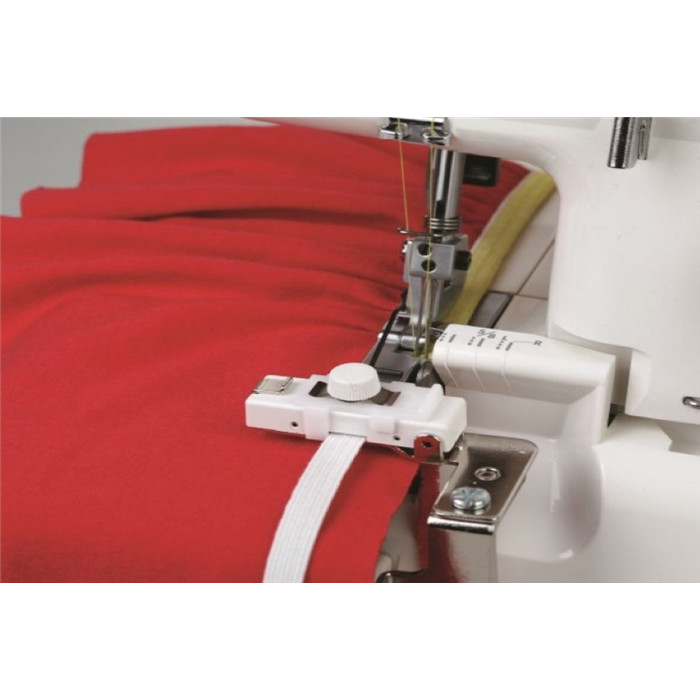 Pied pose élastique réglable avec guide Janome & Elna Pied pose élastique réglable avec guide Janome & Elna