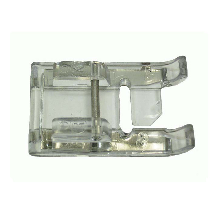 Pied satin, application fente à gauche Pied satin, application fente à gauche