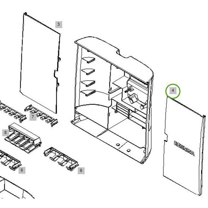 Porte droite boîte d'accessoires Série-5 Porte droite boîte d'accessoires Série-5
