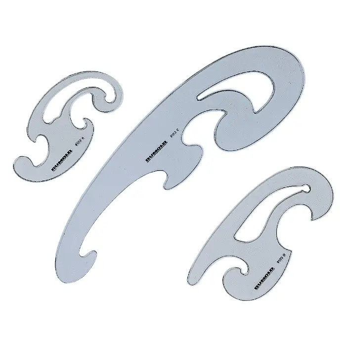 Set de 3 règles pistolets de couture Set de 3 règles pistolets de couture