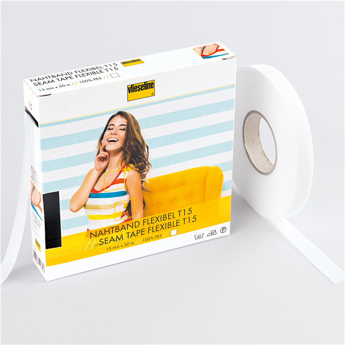 Support droit fil extensible T15 blanc Vlieseline au mètre Support droit fil extensible T15 blanc Vlieseline au mètre