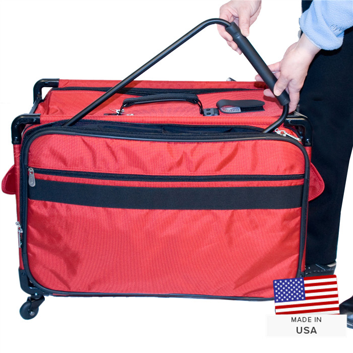 Valise à roulette Trolley grande rouge Valise à roulette Trolley grande rouge