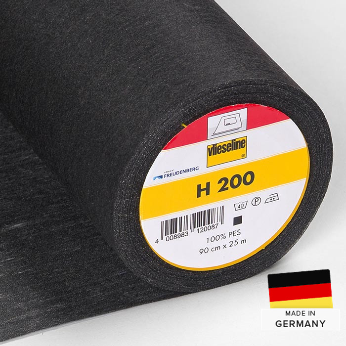Vlieseline H200 90cm noire au mètre Vlieseline H200 90cm noire au mètre